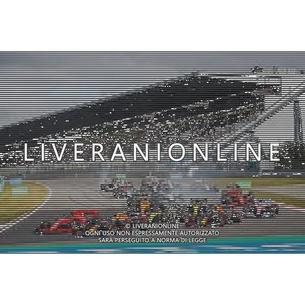 Formula 1 Aramco Grosser Preis Der Eifel 2020, Eifel Grand Prix - Sunday - Formula 1 Championship, 11 October 2020 Nurburgring, nurburg, germany, Italy Photo showing: start of the race, depart, 33 VERSTAPPEN Max (nld), Aston Martin Red Bull Racing Honda RB16, 16 LECLERC Charles (mco), Scuderia Ferrari SF1000, action @LM/DPPI/DPPI/Antonin Vincent AG ALDO LIVERANI SAS