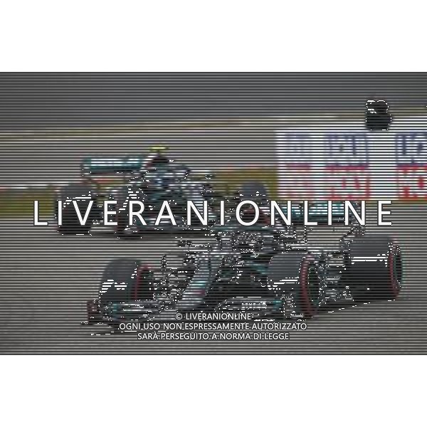 Formula 1 Aramco Grosser Preis Der Eifel 2020, Eifel Grand Prix - Sunday - Formula 1 Championship, 11 October 2020 Nurburgring, nurburg, germany, Italy Photo showing: 44 HAMILTON Lewis (gbr), Mercedes AMG F1 GP W11 Hybrid EQ Power+, 77 BOTTAS Valtteri (fin), Mercedes AMG F1 GP W11 Hybrid EQ Power+, action @LM/DPPI/DPPI/Antonin Vincent AG ALDO LIVERANI SAS