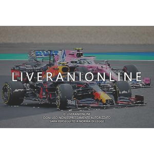 Formula 1 Aramco Grosser Preis Der Eifel 2020, Eifel Grand Prix - Sunday - Formula 1 Championship, 11 October 2020 Nurburgring, nurburg, germany, Italy Photo showing: 23 ALBON Alexander (tha), Aston Martin Red Bull Racing Honda RB16, 27 HULKENBERG Nico (ger), Racing Point F1 RP20, action @LM/DPPI/DPPI/Antonin Vincent AG ALDO LIVERANI SAS