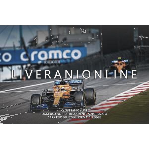Formula 1 Aramco Grosser Preis Der Eifel 2020, Eifel Grand Prix - Sunday - Formula 1 Championship, 11 October 2020 Nurburgring, nurburg, germany, Italy Photo showing: 55 SAINZ Carlos (spa), McLaren Renault F1 MCL35, 04 NORRIS Lando (gbr), McLaren Renault F1 MCL35, action @LM/DPPI/DPPI/Antonin Vincent AG ALDO LIVERANI SAS