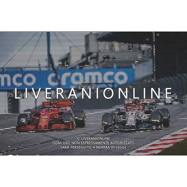 Formula 1 Aramco Grosser Preis Der Eifel 2020, Eifel Grand Prix - Sunday - Formula 1 Championship, 11 October 2020 Nurburgring, nurburg, germany, Italy Photo showing: 07 RAIKKONEN Kimi (fin), Alfa Romeo Racing ORLEN C39, 16 LECLERC Charles (mco), Scuderia Ferrari SF1000, action @LM/DPPI/DPPI/Antonin Vincent AG ALDO LIVERANI SAS