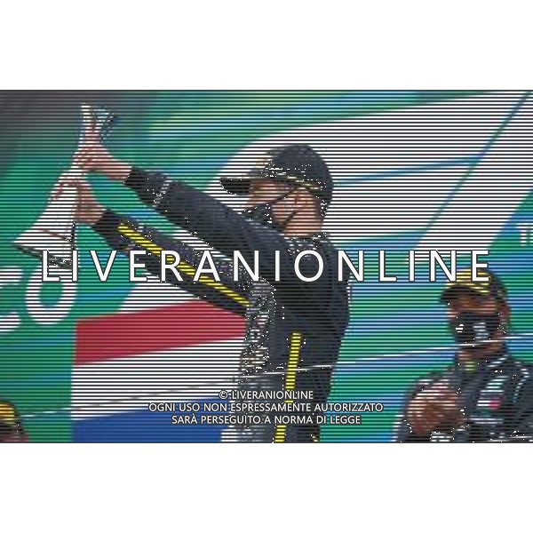 Formula 1 Aramco Grosser Preis Der Eifel 2020, Eifel Grand Prix - Sunday - Formula 1 Championship, 11 October 2020 Nurburgring, nurburg, germany, Italy Photo showing: RICCIARDO Daniel (aus), Renault F1 Team RS20, portrait celebrating his podium @LM/DPPI/DPPI/Antonin Vincent AG ALDO LIVERANI SAS