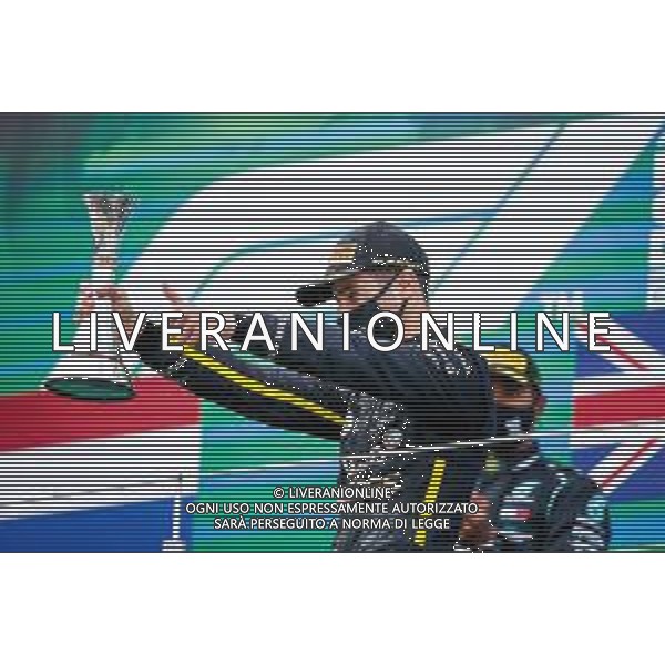 Formula 1 Aramco Grosser Preis Der Eifel 2020, Eifel Grand Prix - Sunday - Formula 1 Championship, 11 October 2020 Nurburgring, nurburg, germany, Italy Photo showing: RICCIARDO Daniel (aus), Renault F1 Team RS20, portrait celebrating his podium @LM/DPPI/DPPI/Antonin Vincent AG ALDO LIVERANI SAS
