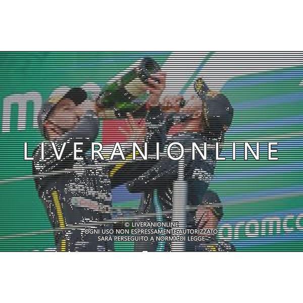 Formula 1 Aramco Grosser Preis Der Eifel 2020, Eifel Grand Prix - Sunday - Formula 1 Championship, 11 October 2020 Nurburgring, nurburg, germany, Italy Photo showing: HAMILTON Lewis (gbr), Mercedes AMG F1 GP W11 Hybrid EQ Power+, RICCIARDO Daniel (aus), Renault F1 Team RS20, portrait @LM/DPPI/DPPI/Antonin Vincent AG ALDO LIVERANI SAS