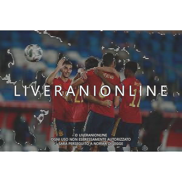 Spain vs Switzerland - UEFA Nations League 2020/2021, 10 October 2020 Alfredo Di Stefano stadium, valdebebas, madrid, spain, Italy Photo showing: Mikel Oyarzabal of Spain celebrates a goal @LM/DPPI/DPPI/Oscar Barroso AG ALDO LIVERANI SAS