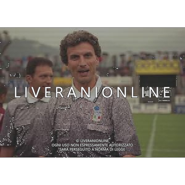 17-08-1997 COMO PRIMO TURNO DI COPPA ITALIA COMO TORINO 4-2 NELLA FOTO ARBITRO SALVATORE RACALBUTO AG ALDO LIVERANI SAS