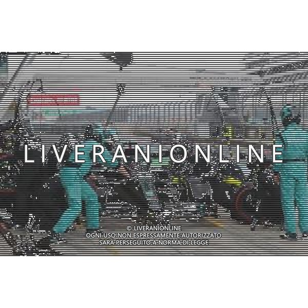 Formula 1 Aramco Grosser Preis Der Eifel 2020, Eifel Grand Prix - Saturday - Formula 1 Championship, 10 October 2020 Nurburgring, nurburg, germany, Italy Photo showing: 44 HAMILTON Lewis (gbr), Mercedes AMG F1 GP W11 Hybrid EQ Power+, action pitstop @LM/DPPI/DPPI/Dppi AG ALDO LIVERANI SAS