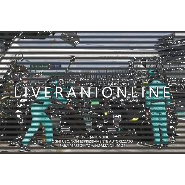 Formula 1 Aramco Grosser Preis Der Eifel 2020, Eifel Grand Prix - Saturday - Formula 1 Championship, 10 October 2020 Nurburgring, nurburg, germany, Italy Photo showing: 44 HAMILTON Lewis (gbr), Mercedes AMG F1 GP W11 Hybrid EQ Power+, action pitstop @LM/DPPI/DPPI/Dppi AG ALDO LIVERANI SAS