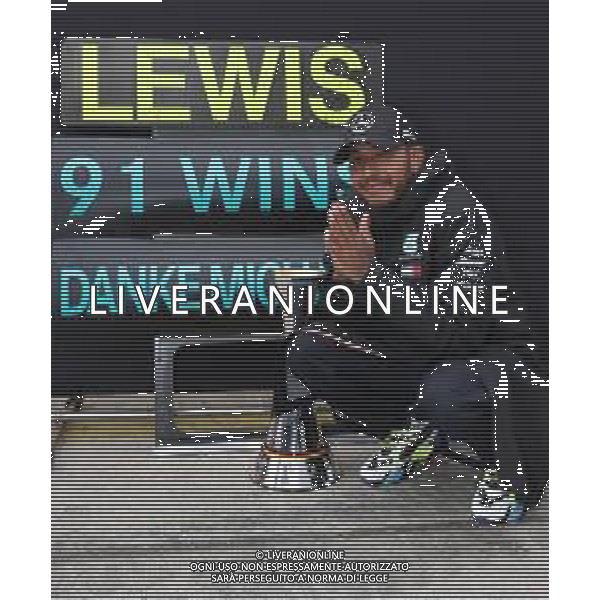 Formula 1 Aramco Grosser Preis Der Eifel 2020, Eifel Grand Prix - Saturday - Formula 1 Championship, 10 October 2020 Nurburgring, nurburg, germany, Italy Photo showing: HAMILTON Lewis (gbr), Mercedes AMG F1 GP W11 Hybrid EQ Power+, portrait celebrating his 91th win in F1, equaling the record of Michael Schumacher @LM/DPPI/DPPI/Dppi AG ALDO LIVERANI SAS