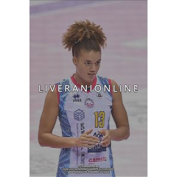 Il Bisonte Firenze vs Savino Del Bene Scandicci - Volleyball Italian Serie A1 Women Championship 2020/2021, 11 October 2020 Florence, Italy Photo showing: Kimberly Drewniok (Savino Del Bene Scandicci) @LM/Lisa Guglielmi AG ALDO LIVERANI SAS