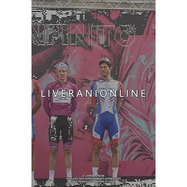 13-10-2020 Giro D\'italia; Tappa 10 Lanciano - Tortoreto; 2020, Groupama - Fdj; Demare, Arnaud; Guarnieri, Jacopo; Lanciano; ©SIROTTI / AGENZIA ALDO LIVERANI SAS