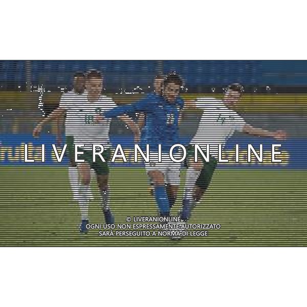 European Qualifiers - Italy U21 vs Ireland - Italian Football Team, 13 October 2020 pisa, Italy Photo showing: RICCARDO SOTTIL ITALY - DANIEL GRANT IRELAND - WILLIAM SMALLBONE IRELAND @LM/Valentina Giannettoni AG ALDO LIVERANI SAS