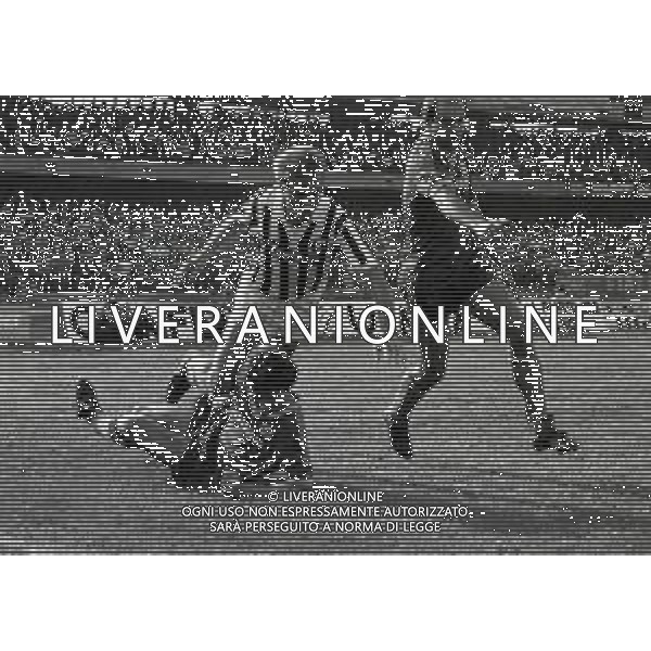 14-10-1984 VERONA CAMPIONATO DI CALCIO SERIE A VERONA JUVENTUS 2-0 NELLA FOTO MASSIMO BONINI AG ALDO LIVERANI SAS