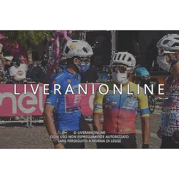 14-10-2020 Giro D\'italia; Tappa 11 Porto Sant Elpidio - Rimini; 2020, Ef; Guerreiro, Ruben; Caicedo, Jhonatan; Porto Sant Elpidio; ©SIROTTI / AGENZIA ALDO LIVERANI SAS