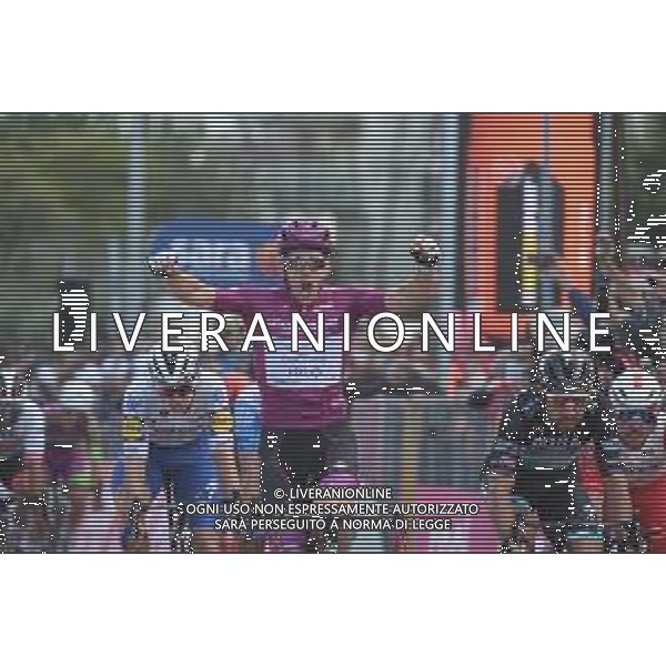 14-10-2020 Giro D\'italia; Tappa 11 Porto Sant Elpidio - Rimini; 2020, Groupama - Fdj; 2020, Bora - Hansgrohe; Demare, Arnaud; Sagan, Peter; Rimini; ©SIROTTI / AGENZIA ALDO LIVERANI SAS