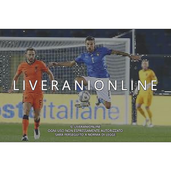 BERGAMO - UEFA Nations League gruppo A - ITALIA VS OLANDA paesi Bassi 14/10/2020 - nella foto: Pellegrini Lorenzo(Italia) ©Claudio Zamagni/Agenzia Aldo Liverani s.a.s. Pellegrini Lorenzo(Italia) during UEFA Nations League - group A between Italy and Netherlands at Gewiss Stadium on October 13 2020 in Bergamo Italy photo credit by Claudio Zamagni/Aldo Liverani Photo Agency/ AGENZIA ALDO LIVERANI SAS