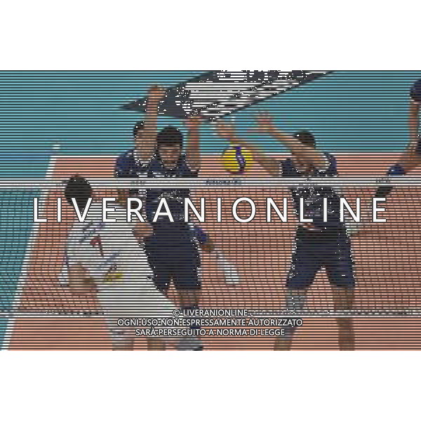 Giulio Pinali (Ravenna) SX e Aleks Grozdanov (Ravenna) DX a muro Allianz Milano vs Consar Ravenna Regular Season SuperLega Credem Banca - 5¬∞ giornata Milano 14-10-2020 Allianz Cloud - Palalido foto Roberto Garavaglia - agenzia Aldo Liverani sas/ AGENZIA ALDO LIVERANI SAS