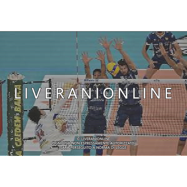 Rafael Redwitz (Ravenna) SX e Stefano Mengozzi (Ravenna) DX a muro Allianz Milano vs Consar Ravenna Regular Season SuperLega Credem Banca - 5¬∞ giornata Milano 14-10-2020 Allianz Cloud - Palalido foto Roberto Garavaglia - agenzia Aldo Liverani sas/ AGENZIA ALDO LIVERANI SAS