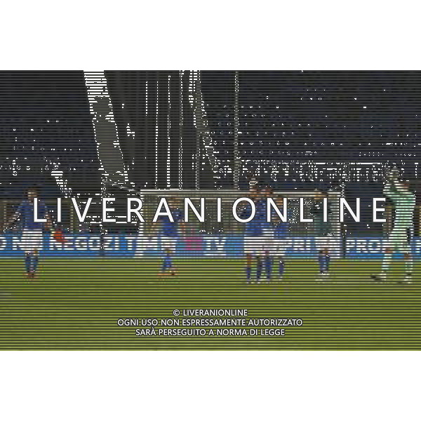BERGAMO - UEFA Nations League gruppo A - ITALIA VS OLANDA paesi Bassi 14/10/2020 - nella foto: l\'Italia saluta i medici e sindaco della bergamasca ©Claudio Zamagni/Agenzia Aldo Liverani s.a.s. during UEFA Nations League - group A between Italy and Netherlands at Gewiss Stadium on October 13 2020 in Bergamo Italy photo credit by Claudio Zamagni/Aldo Liverani Photo Agency/ AGENZIA ALDO LIVERANI SAS