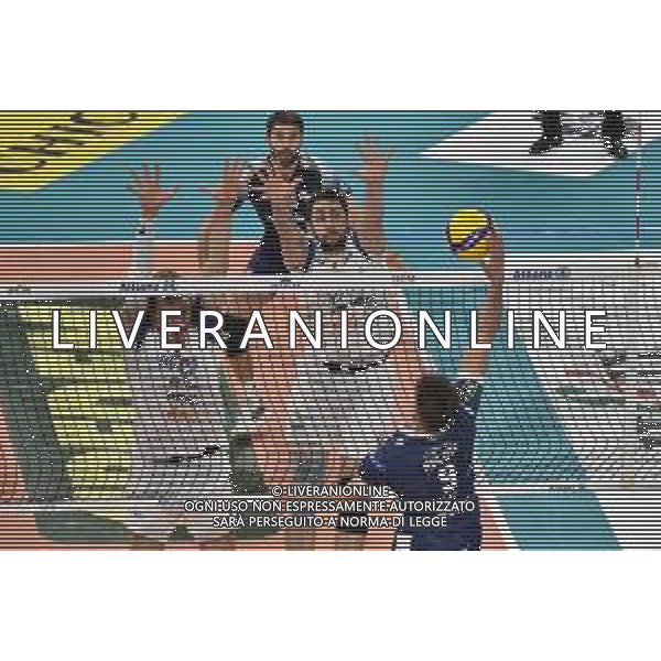 Matteo Piano (Milano) SX e Stephen Timothy Marr (Milano) DX a muro Allianz Milano vs Consar Ravenna Regular Season SuperLega Credem Banca - 5° giornata Milano 14-10-2020 Allianz Cloud - Palalido foto Roberto Garavaglia - agenzia Aldo Liverani sas