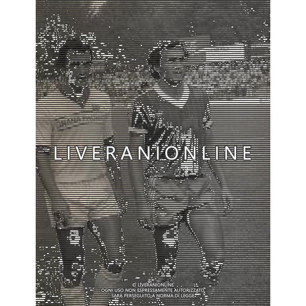 19-09-1982 MONZA CAMPIONATO DI CALCIO SERIE B MONZA CREMONESE 1-2 NELLA FOTO SAURO FRUTTI E ERNESTO PERONCINI AG ALDO LIVERANI SAS