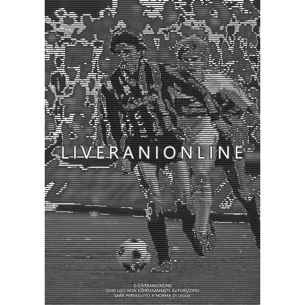 07-12-1983 MILANO COPPA RITORNO UEFA OTTAVI DI FINALE INTER -AUSTRIA VIENNA 1-1 NELLA FOTO ALESSANDRO ALTOBELLI AG ALDO LIVERANI SAS