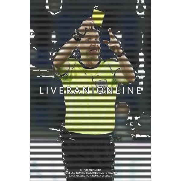 BERGAMO - UEFA Nations League gruppo A - ITALIA VS OLANDA paesi Bassi 14/10/2020 - nella foto: arbitro Anthony Taylor ©Claudio Zamagni/Agenzia Aldo Liverani s.a.s. referee Anthony Taylor during UEFA Nations League - group A between Italy and Netherlands at Gewiss Stadium on October 13 2020 in Bergamo Italy photo credit by Claudio Zamagni/Aldo Liverani Photo Agency