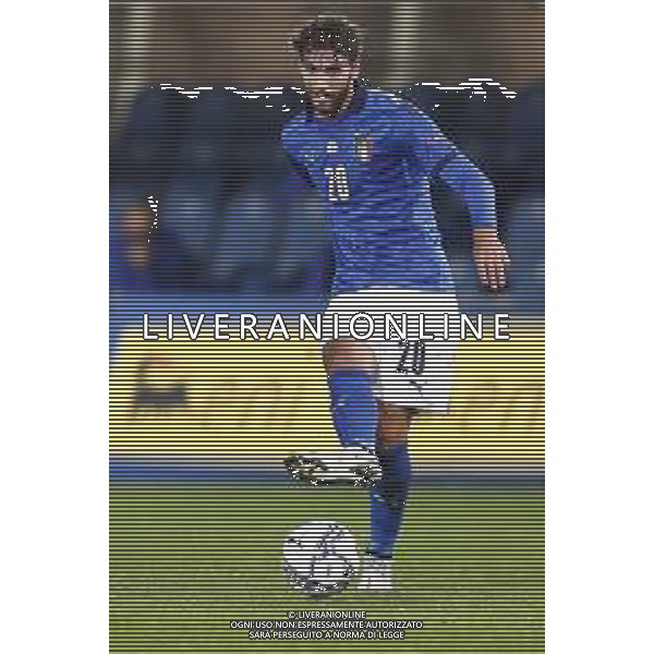 BERGAMO - UEFA Nations League gruppo A - ITALIA VS OLANDA paesi Bassi 14/10/2020 - nella foto: Locatelli Manuel(Italia) ©Claudio Zamagni/Agenzia Aldo Liverani s.a.s. Locatelli Manuel(Italia) during UEFA Nations League - group A between Italy and Netherlands at Gewiss Stadium on October 13 2020 in Bergamo Italy photo credit by Claudio Zamagni/Aldo Liverani Photo Agency