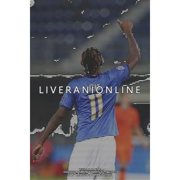 BERGAMO - UEFA Nations League gruppo A - ITALIA VS OLANDA paesi Bassi 14/10/2020 - nella foto: Moise Kean(Italia) ©Claudio Zamagni/Agenzia Aldo Liverani s.a.s. Moise Kean(Italia) during UEFA Nations League - group A between Italy and Netherlands at Gewiss Stadium on October 13 2020 in Bergamo Italy photo credit by Claudio Zamagni/Aldo Liverani Photo Agency