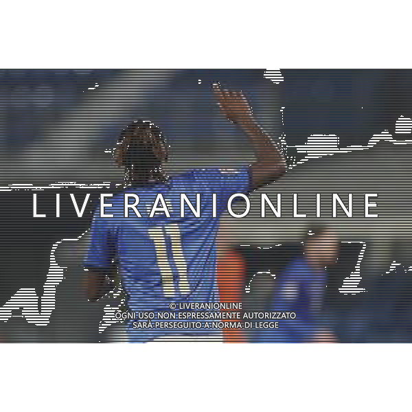 BERGAMO - UEFA Nations League gruppo A - ITALIA VS OLANDA paesi Bassi 14/10/2020 - nella foto: Moise Kean(Italia) ©Claudio Zamagni/Agenzia Aldo Liverani s.a.s. Moise Kean(Italia) during UEFA Nations League - group A between Italy and Netherlands at Gewiss Stadium on October 13 2020 in Bergamo Italy photo credit by Claudio Zamagni/Aldo Liverani Photo Agency