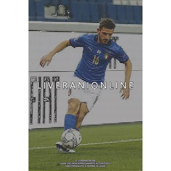 BERGAMO - UEFA Nations League gruppo A - ITALIA VS OLANDA paesi Bassi 14/10/2020 - nella foto: Florenzi Alessandro(Italia) ©Claudio Zamagni/Agenzia Aldo Liverani s.a.s. Florenzi Alessandro(Italia) during UEFA Nations League - group A between Italy and Netherlands at Gewiss Stadium on October 13 2020 in Bergamo Italy photo credit by Claudio Zamagni/Aldo Liverani Photo Agency
