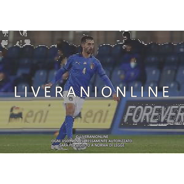 BERGAMO - UEFA Nations League gruppo A - ITALIA VS OLANDA paesi Bassi 14/10/2020 - nella foto: Spinazzola Leonardo(Italia) ©Claudio Zamagni/Agenzia Aldo Liverani s.a.s. Spinazzola Leonardo(Italia) during UEFA Nations League - group A between Italy and Netherlands at Gewiss Stadium on October 13 2020 in Bergamo Italy photo credit by Claudio Zamagni/Aldo Liverani Photo Agency