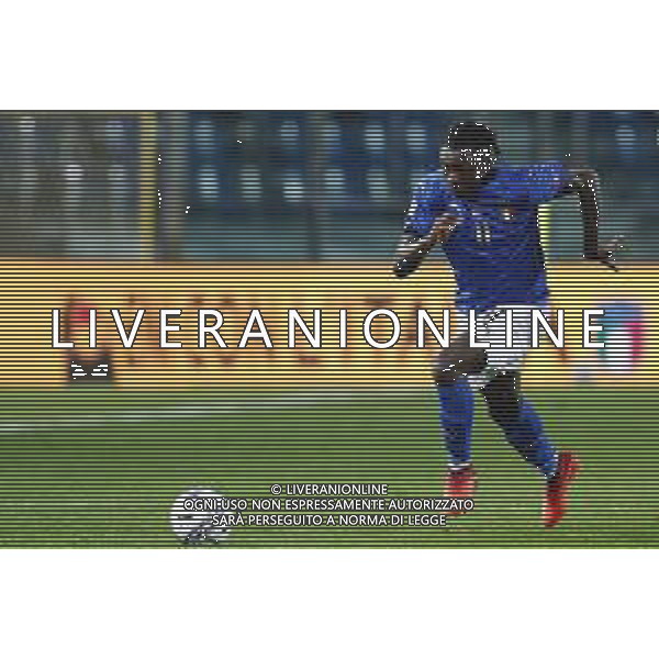 BERGAMO - UEFA Nations League gruppo A - ITALIA VS OLANDA paesi Bassi 14/10/2020 - nella foto: Moise Kean(Italia) ©Claudio Zamagni/Agenzia Aldo Liverani s.a.s. Moise Kean(Italia) during UEFA Nations League - group A between Italy and Netherlands at Gewiss Stadium on October 13 2020 in Bergamo Italy photo credit by Claudio Zamagni/Aldo Liverani Photo Agency