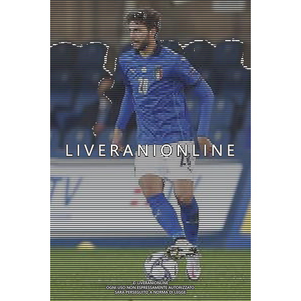 BERGAMO - UEFA Nations League gruppo A - ITALIA VS OLANDA paesi Bassi 14/10/2020 - nella foto: Locatelli Manuel(Italia) ©Claudio Zamagni/Agenzia Aldo Liverani s.a.s. Locatelli Manuel(Italia) during UEFA Nations League - group A between Italy and Netherlands at Gewiss Stadium on October 13 2020 in Bergamo Italy photo credit by Claudio Zamagni/Aldo Liverani Photo Agency