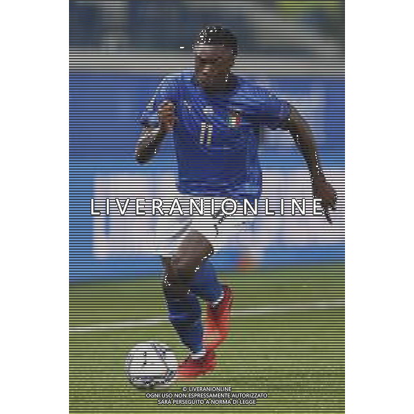 BERGAMO - UEFA Nations League gruppo A - ITALIA VS OLANDA paesi Bassi 14/10/2020 - nella foto: Moise Kean(Italia) ©Claudio Zamagni/Agenzia Aldo Liverani s.a.s. Moise Kean(Italia) during UEFA Nations League - group A between Italy and Netherlands at Gewiss Stadium on October 13 2020 in Bergamo Italy photo credit by Claudio Zamagni/Aldo Liverani Photo Agency