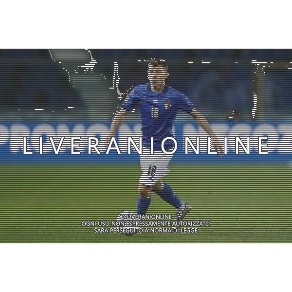 BERGAMO - UEFA Nations League gruppo A - ITALIA VS OLANDA paesi Bassi 14/10/2020 - nella foto: Barella Nicolo’(Italia) ©Claudio Zamagni/Agenzia Aldo Liverani s.a.s. Barella Nicolo’(Italia) during UEFA Nations League - group A between Italy and Netherlands at Gewiss Stadium on October 13 2020 in Bergamo Italy photo credit by Claudio Zamagni/Aldo Liverani Photo Agency
