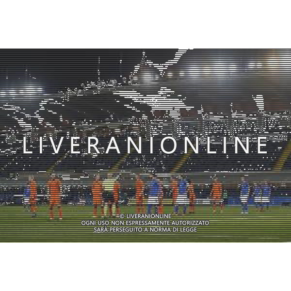 BERGAMO - UEFA Nations League gruppo A - ITALIA VS OLANDA paesi Bassi 14/10/2020 - nella foto: giocatori in area ©Claudio Zamagni/Agenzia Aldo Liverani s.a.s. during UEFA Nations League - group A between Italy and Netherlands at Gewiss Stadium on October 13 2020 in Bergamo Italy photo credit by Claudio Zamagni/Aldo Liverani Photo Agency