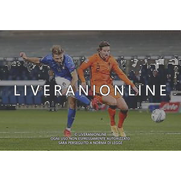 BERGAMO - UEFA Nations League gruppo A - ITALIA VS OLANDA paesi Bassi 14/10/2020 - nella foto: Immobile Ciro(Italia) ©Claudio Zamagni/Agenzia Aldo Liverani s.a.s. Immobile Ciro(Italia) during UEFA Nations League - group A between Italy and Netherlands at Gewiss Stadium on October 13 2020 in Bergamo Italy photo credit by Claudio Zamagni/Aldo Liverani Photo Agency