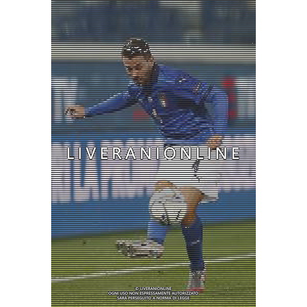 BERGAMO - UEFA Nations League gruppo A - ITALIA VS OLANDA paesi Bassi 14/10/2020 - nella foto: Spinazzola Leonardo(Italia) ©Claudio Zamagni/Agenzia Aldo Liverani s.a.s. Spinazzola Leonardo(Italia) during UEFA Nations League - group A between Italy and Netherlands at Gewiss Stadium on October 13 2020 in Bergamo Italy photo credit by Claudio Zamagni/Aldo Liverani Photo Agency