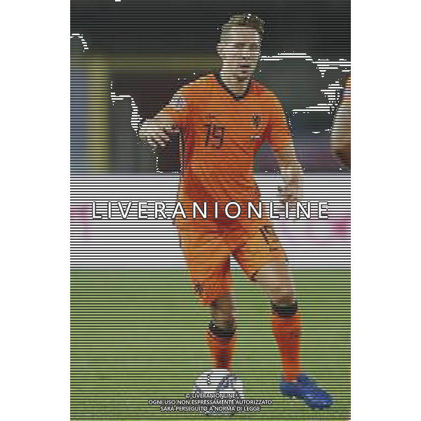 BERGAMO - UEFA Nations League gruppo A - ITALIA VS OLANDA paesi Bassi 14/10/2020 - nella foto: Luuk de Jong(Olanda - Paesi Bassi - Netherlands) ©Claudio Zamagni/Agenzia Aldo Liverani s.a.s. Luuk de Jong(Olanda - Paesi Bassi - Netherlands) during UEFA Nations League - group A between Italy and Netherlands at Gewiss Stadium on October 13 2020 in Bergamo Italy photo credit by Claudio Zamagni/Aldo Liverani Photo Agency