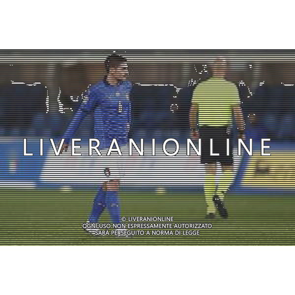 BERGAMO - UEFA Nations League gruppo A - ITALIA VS OLANDA paesi Bassi 14/10/2020 - nella foto: Verratti Marco (Italia) ©Claudio Zamagni/Agenzia Aldo Liverani s.a.s. Verratti Marco (Italia) during UEFA Nations League - group A between Italy and Netherlands at Gewiss Stadium on October 13 2020 in Bergamo Italy photo credit by Claudio Zamagni/Aldo Liverani Photo Agency