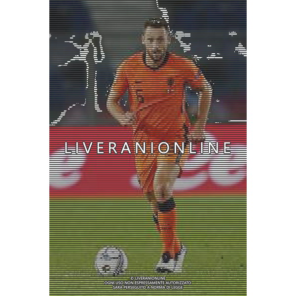 BERGAMO - UEFA Nations League gruppo A - ITALIA VS OLANDA paesi Bassi 14/10/2020 - nella foto: Stefan de Vrij(Olanda - Paesi Bassi - Netherlands) ©Claudio Zamagni/Agenzia Aldo Liverani s.a.s. Stefan de Vrij(Olanda - Paesi Bassi - Netherlands) during UEFA Nations League - group A between Italy and Netherlands at Gewiss Stadium on October 13 2020 in Bergamo Italy photo credit by Claudio Zamagni/Aldo Liverani Photo Agency