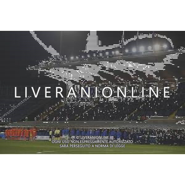BERGAMO - UEFA Nations League gruppo A - ITALIA VS OLANDA paesi Bassi 14/10/2020 - nella foto: le formazioni di Italia e Olanda ©Claudio Zamagni/Agenzia Aldo Liverani s.a.s. the line up of Italy e Netherlands during UEFA Nations League - group A between Italy and Netherlands at Gewiss Stadium on October 13 2020 in Bergamo Italy photo credit by Claudio Zamagni/Aldo Liverani Photo Agency