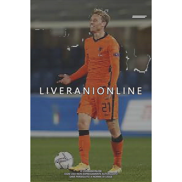 BERGAMO - UEFA Nations League gruppo A - ITALIA VS OLANDA paesi Bassi 14/10/2020 - nella foto: Frenkie de Jong(Olanda - Paesi Bassi - Netherlands) ©Claudio Zamagni/Agenzia Aldo Liverani s.a.s. Frenkie de Jong(Olanda - Paesi Bassi - Netherlands) during UEFA Nations League - group A between Italy and Netherlands at Gewiss Stadium on October 13 2020 in Bergamo Italy photo credit by Claudio Zamagni/Aldo Liverani Photo Agency