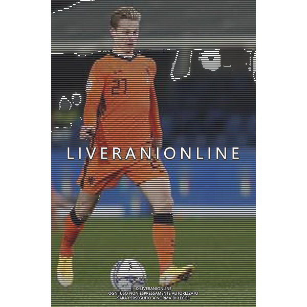 BERGAMO - UEFA Nations League gruppo A - ITALIA VS OLANDA paesi Bassi 14/10/2020 - nella foto: Frenkie de Jong(Olanda - Paesi Bassi - Netherlands) ©Claudio Zamagni/Agenzia Aldo Liverani s.a.s. Frenkie de Jong(Olanda - Paesi Bassi - Netherlands) during UEFA Nations League - group A between Italy and Netherlands at Gewiss Stadium on October 13 2020 in Bergamo Italy photo credit by Claudio Zamagni/Aldo Liverani Photo Agency