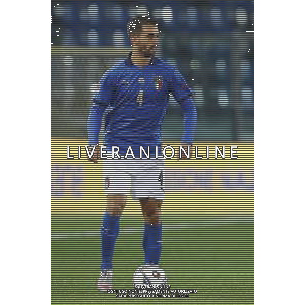 BERGAMO - UEFA Nations League gruppo A - ITALIA VS OLANDA paesi Bassi 14/10/2020 - nella foto: Spinazzola Leonardo(Italia) ©Claudio Zamagni/Agenzia Aldo Liverani s.a.s. Spinazzola Leonardo(Italia) during UEFA Nations League - group A between Italy and Netherlands at Gewiss Stadium on October 13 2020 in Bergamo Italy photo credit by Claudio Zamagni/Aldo Liverani Photo Agency