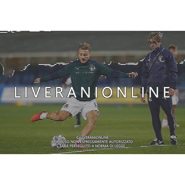 BERGAMO - UEFA Nations League gruppo A - ITALIA VS OLANDA paesi Bassi 14/10/2020 - nella foto: Immobile Ciro(Italia) ©Claudio Zamagni/Agenzia Aldo Liverani s.a.s. Immobile Ciro(Italia) during UEFA Nations League - group A between Italy and Netherlands at Gewiss Stadium on October 13 2020 in Bergamo Italy photo credit by Claudio Zamagni/Aldo Liverani Photo Agency