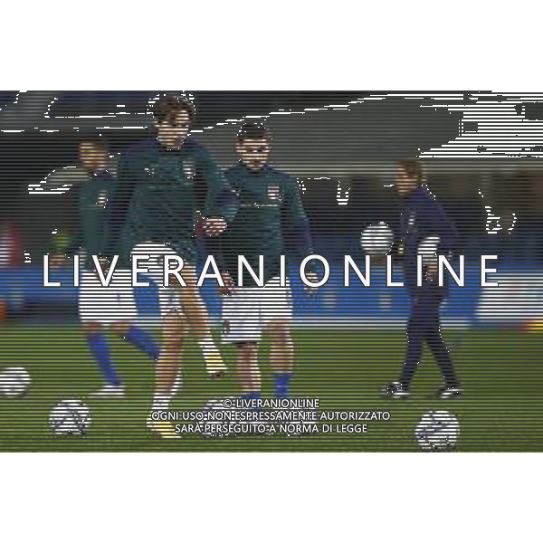 BERGAMO - UEFA Nations League gruppo A - ITALIA VS OLANDA paesi Bassi 14/10/2020 - nella foto: Chiesa Federico(Italia) Verratti Marco (Italia) ©Claudio Zamagni/Agenzia Aldo Liverani s.a.s. Chiesa Federico(Italia) Verratti Marco (Italia) during UEFA Nations League - group A between Italy and Netherlands at Gewiss Stadium on October 13 2020 in Bergamo Italy photo credit by Claudio Zamagni/Aldo Liverani Photo Agency