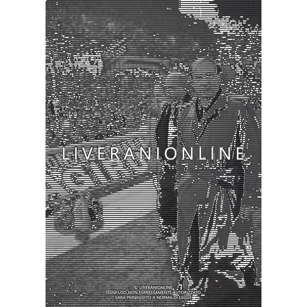 02-03-1983 MILANO ANDATA QUARTI DI FINALE DI COPPA DELLE COPPE INTER REAL MADRID 1-1 NELLA FOTO RINO MARCHESI- ALFREDO DI STEFANO AG ALDO LIVERANI SAS