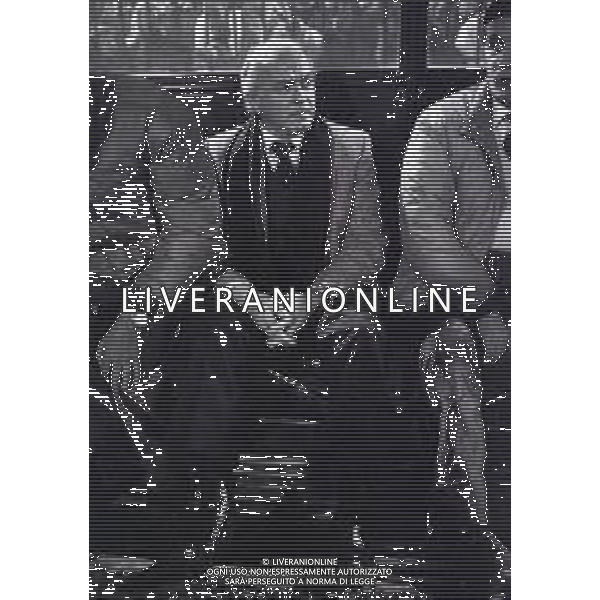 02-03-1983 MILANO ANDATA QUARTI DI FINALE DI COPPA DELLE COPPE INTER REAL MADRID 1-1 NELLA FOTO ALFREDO DI STEFANO AG ALDO LIVERANI SAS
